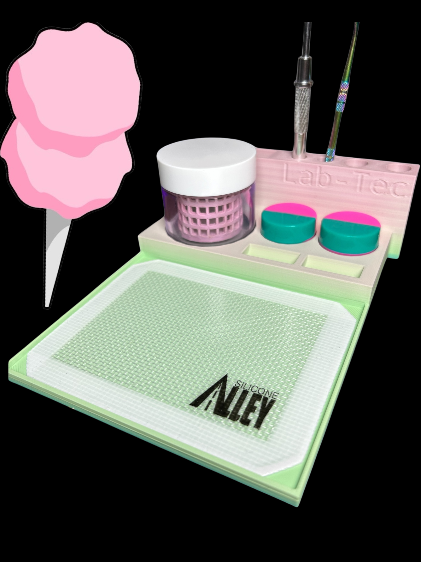 LabTec Terp Tray – Pink & Green (Cotton Candy Edition)